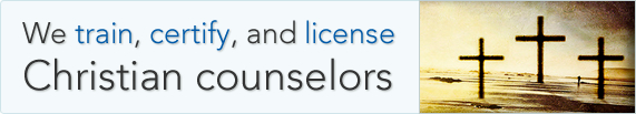 We train, certify, and license Christain counselors
